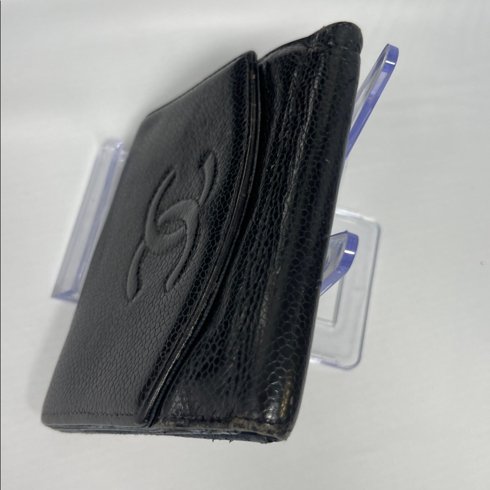 Chanel Caviar Skin Leather Bi-fold Wallet Black - Picture 14 of 14